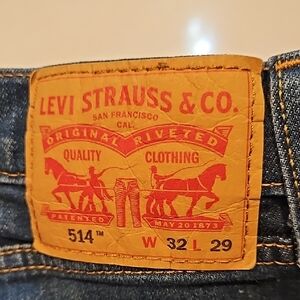 Levi's 514 Slim Straight Jeans Size 32x29